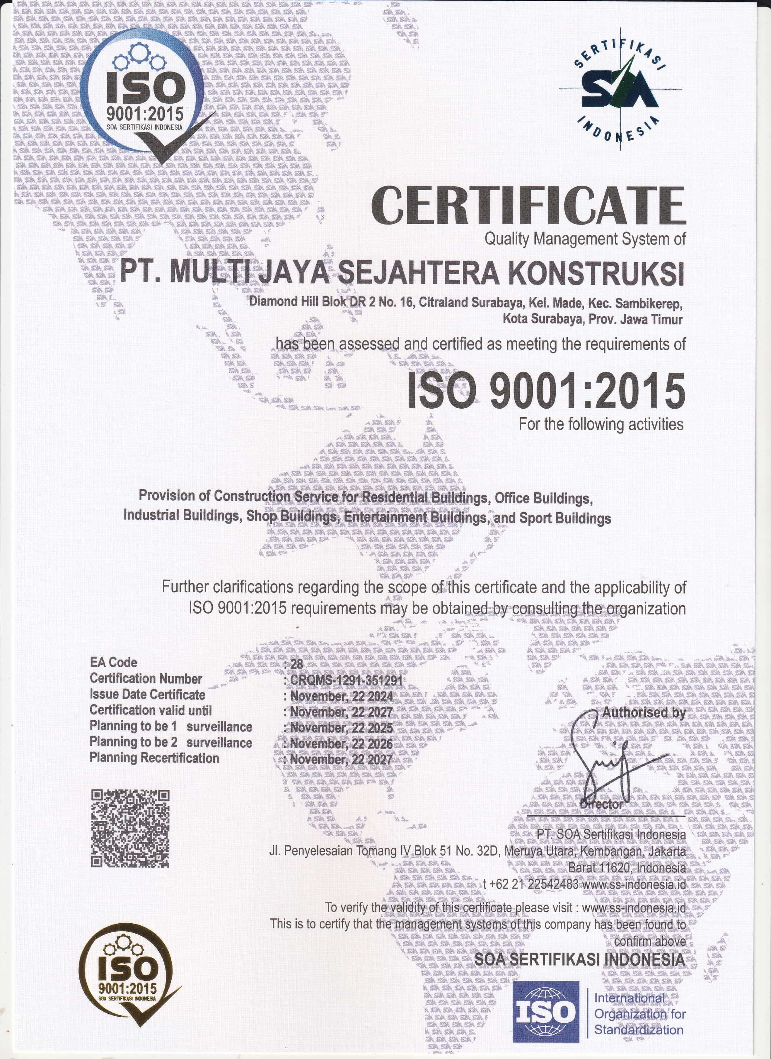 Sertifikat ISO